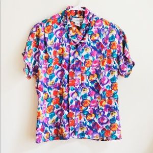 Vintage floral blouse